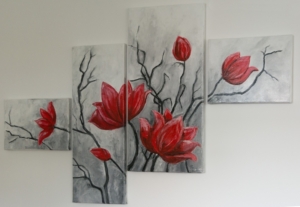 Czerwone magnolie